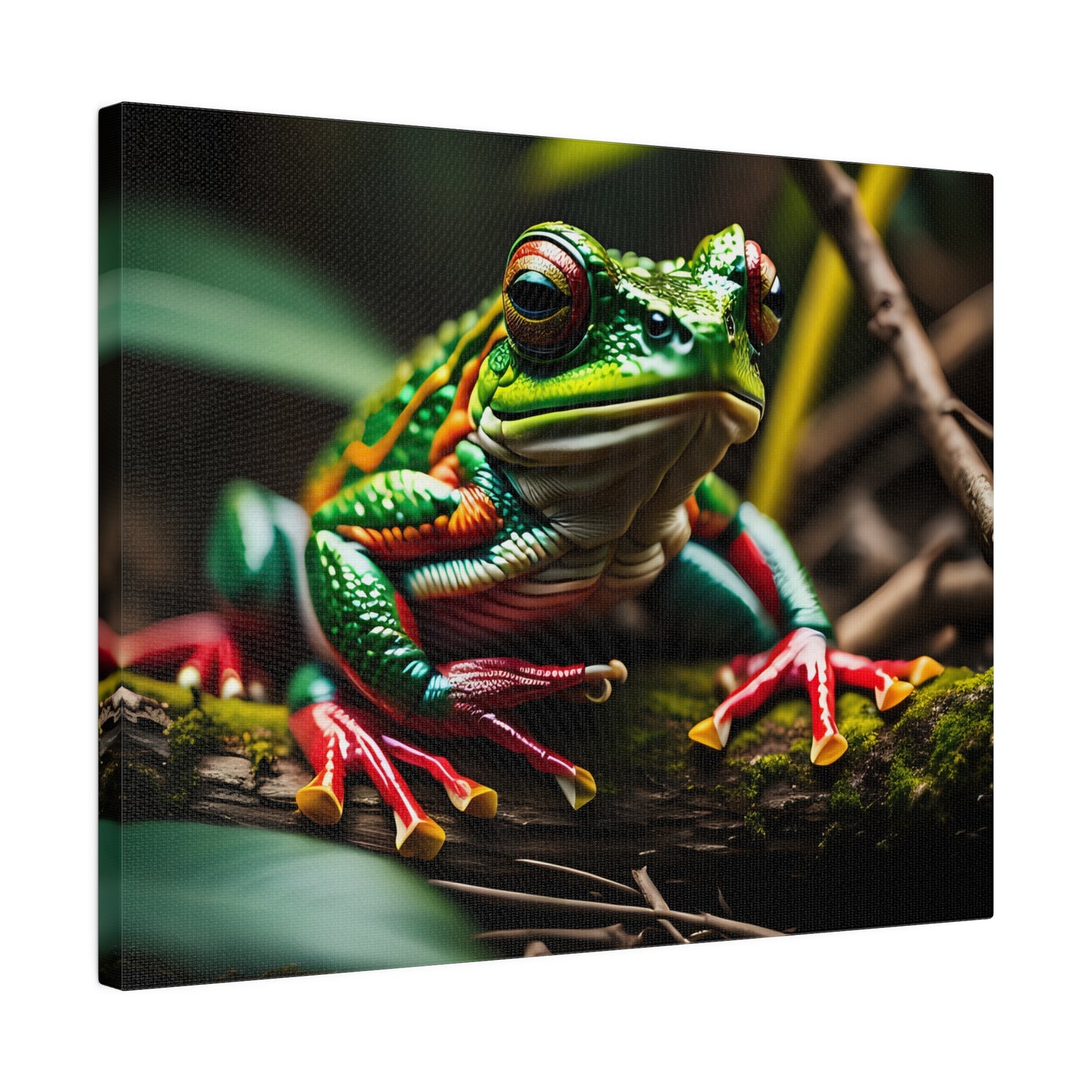 Matte Canvas, Frog 1