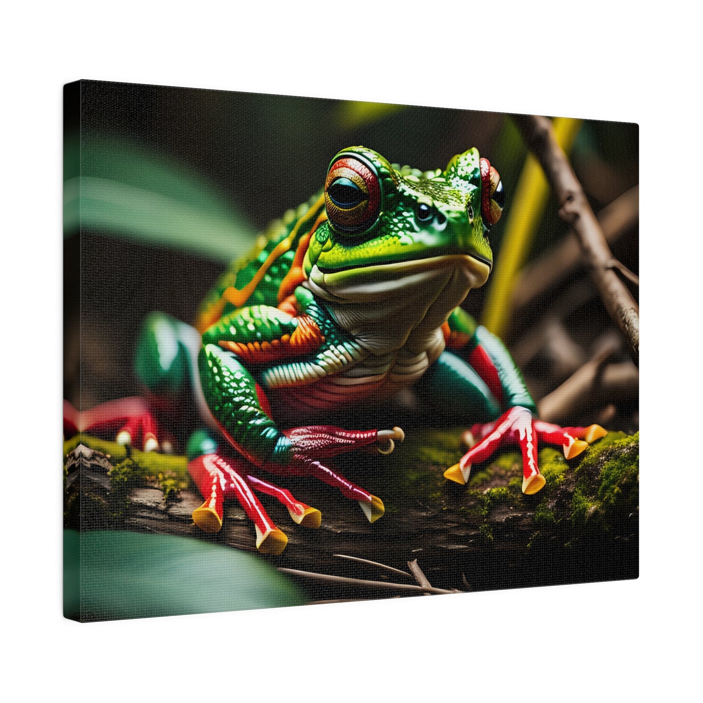 Matte Canvas, Frog 1