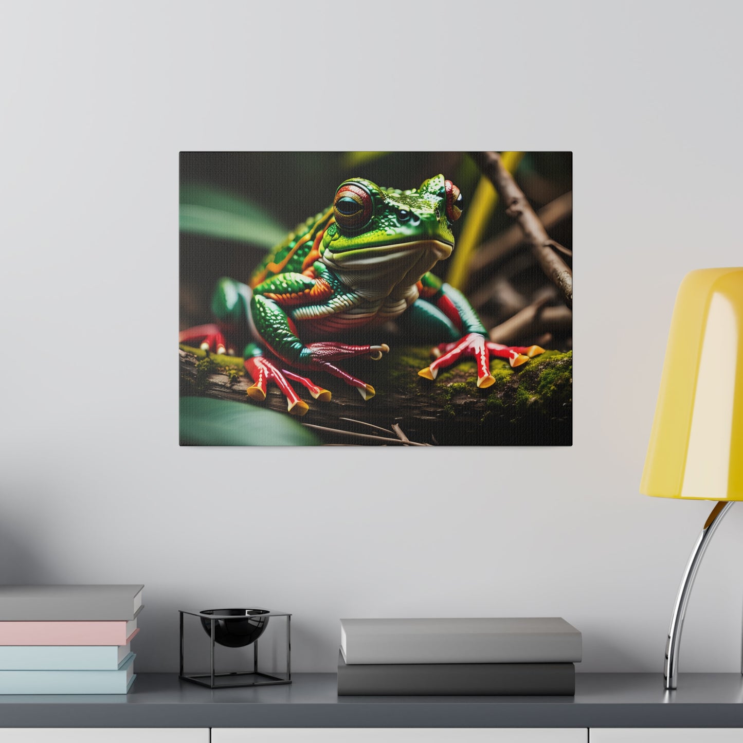 Matte Canvas, Frog 1