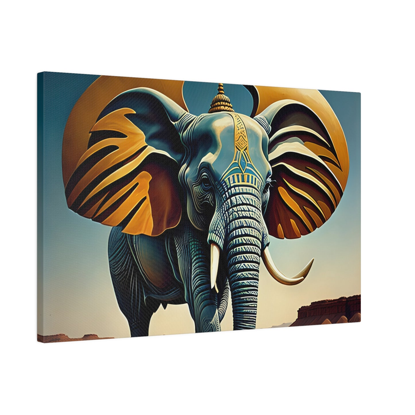 Matte Canvas, Elephant