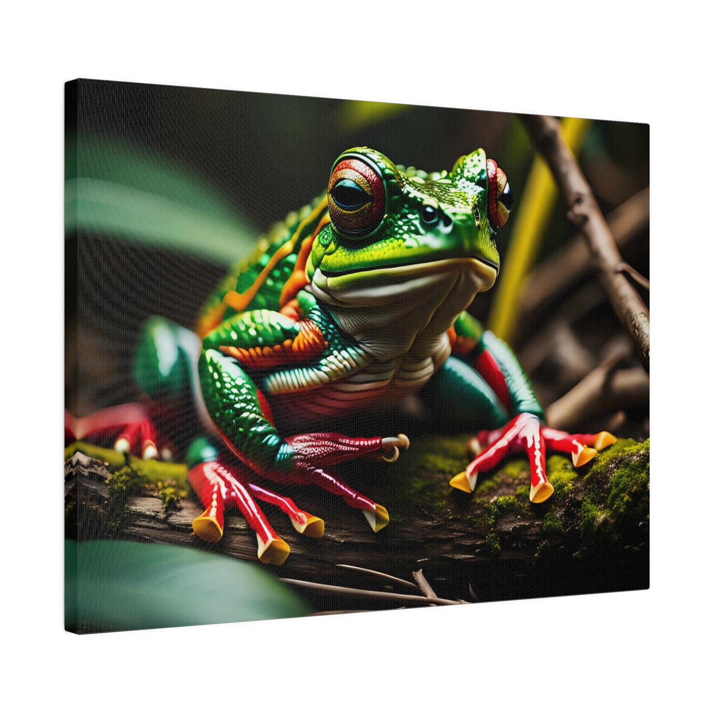 Matte Canvas, Frog 1