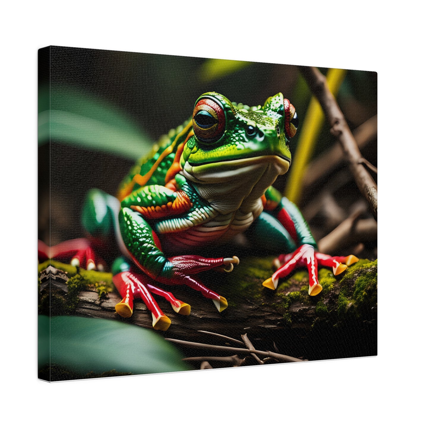 Matte Canvas, Frog 1