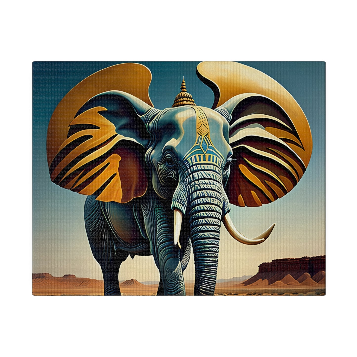 Matte Canvas, Elephant