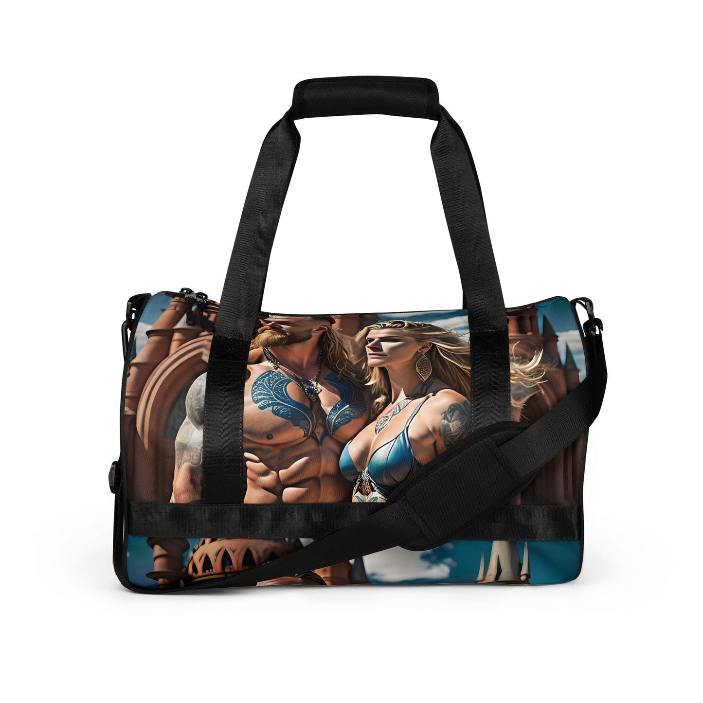 All-over print gym bag