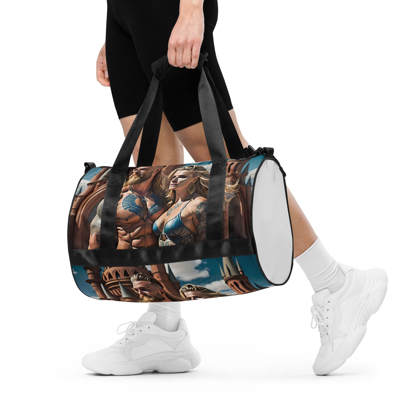 All-over print gym bag