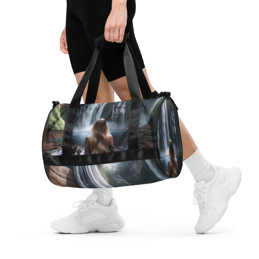 All-over print gym bag